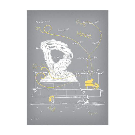plakaty Plakat A4 Warszawa Chopin