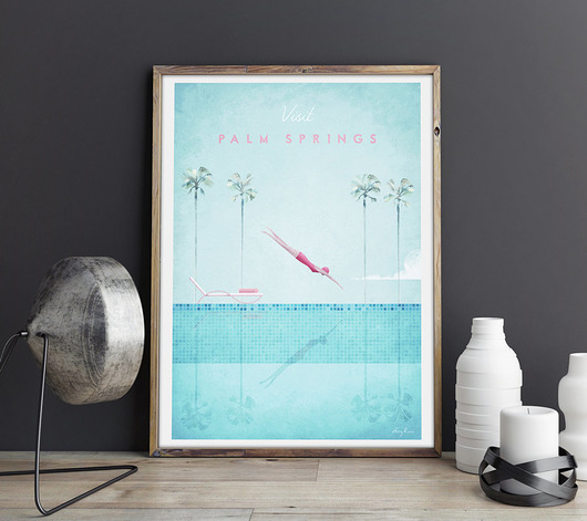 Palm Springs - vintage plakat 50x70 cm minimalmill