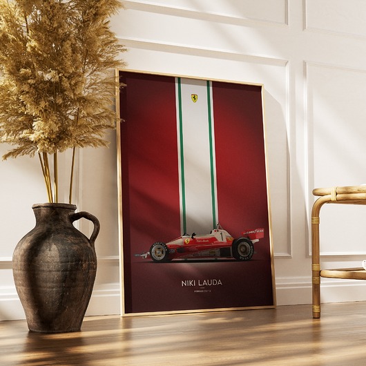 plakaty Plakat Motoryzacja -  Ferarri 312 T2 Niki Lauda