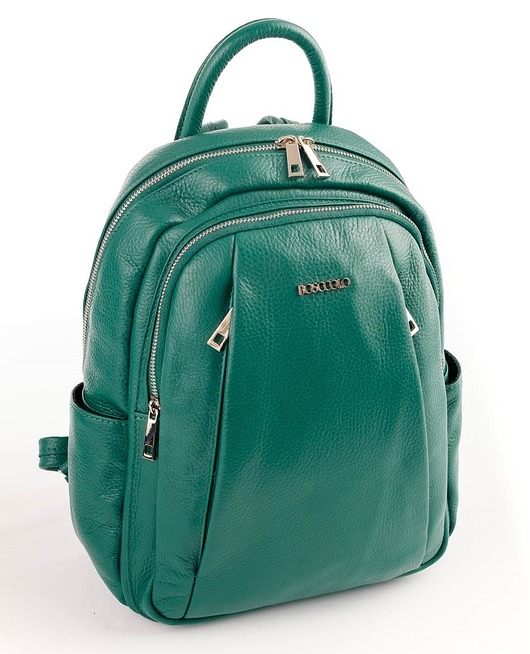 plecaki Plecak Skórzany zielony (6909)