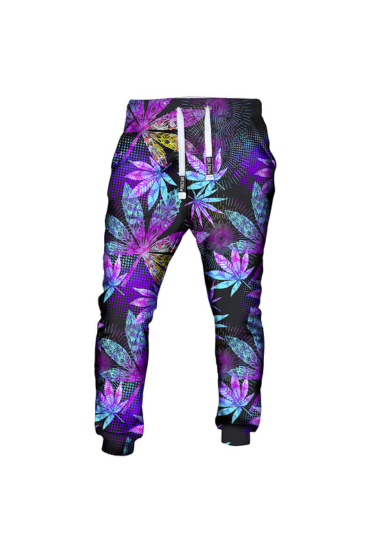 spodnie męskie DR.CROW Męskie Spodnie Fullprint Weed