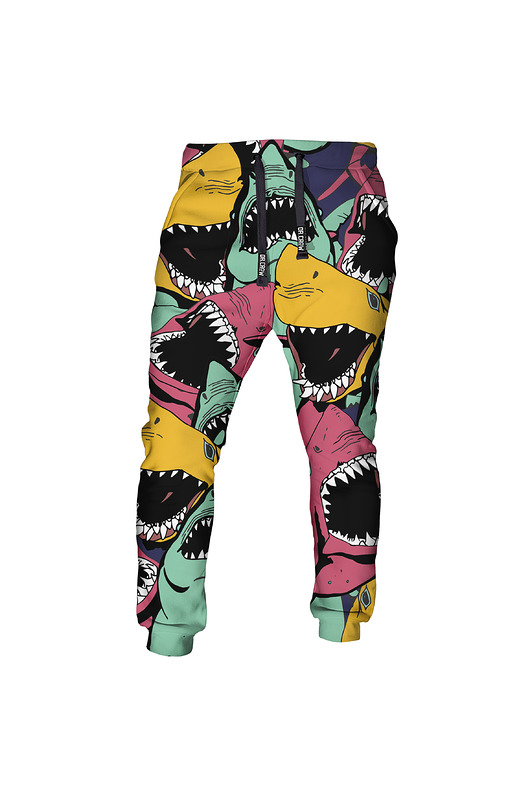 spodnie męskie DR.CROW Spodnie Fullprint Angry Sharks