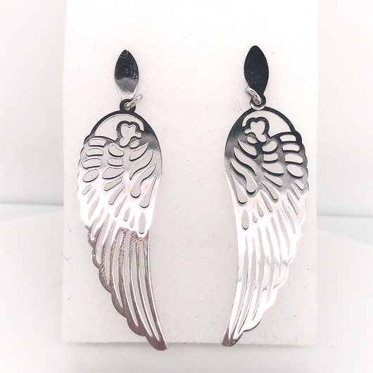 Srebrne kolczyki skrzydła VENA Jewellery
