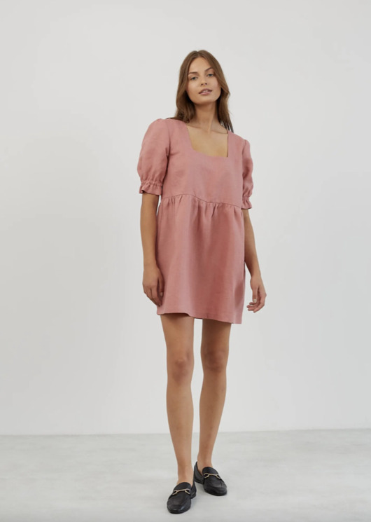 sukienki mini damskie Lniana sukienka damska Babydoll