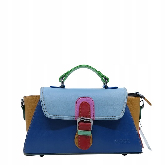 torby na ramię Torebka damska skórzana retro do ręki regulowany pasek elegancka eko OLIVKA