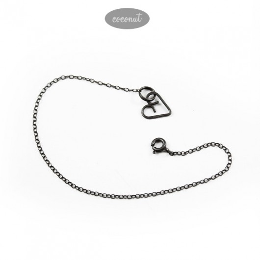 Srebrna bransoletka LOVE IS ALL YOU NEED 31 COCONUT