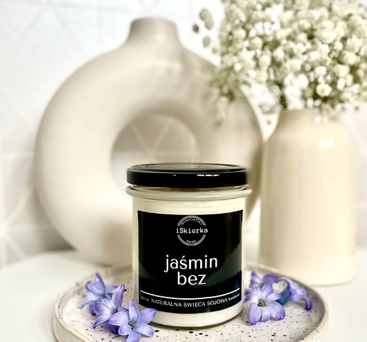 świece zapachowe JAŚMIN & BEZ świeca sojowa 300 ml