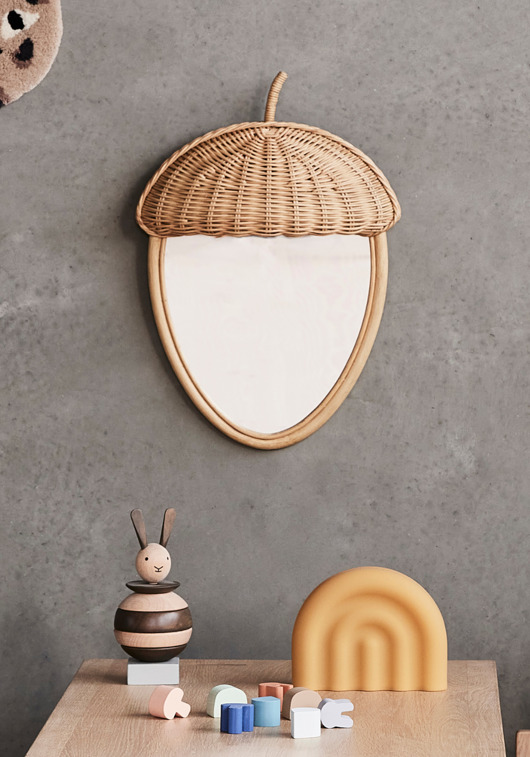 pokój dziecka - różne Acorn Lustro ścienne OYOY Mini żołądź