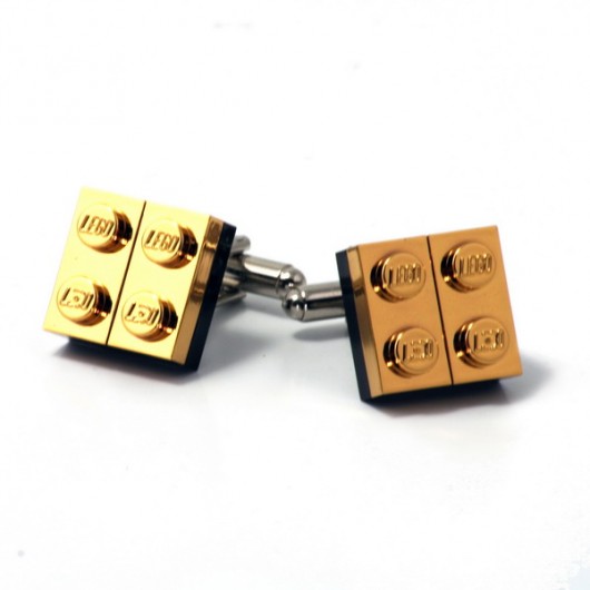 pozłacane spinki do mankietów LEGO® agabag