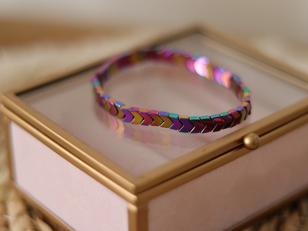 bransoletki z kamieni naturalnych Bransoletka  hematyty