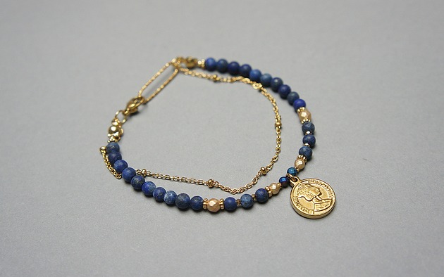 bransoletki z kamieni naturalnych Lapis lazuli vol. 13 bransoletka - Szlachetna kolekcja