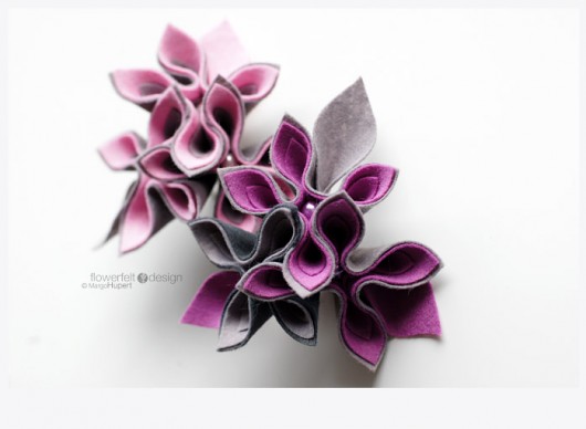 różowoszare FlowerFelt Design
