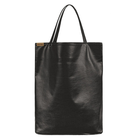 Mega shopper torba czarna na zamek hairoo