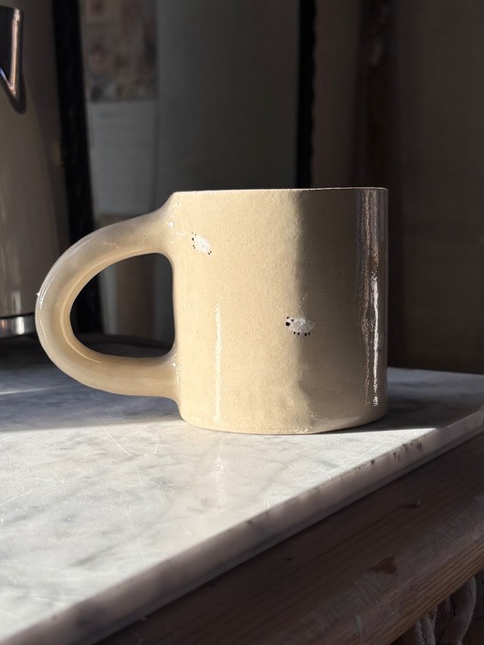 kubki i filiżanki Duży Ceramiczny Kubek Handmade 450 ml z Owieczkami Podhale
