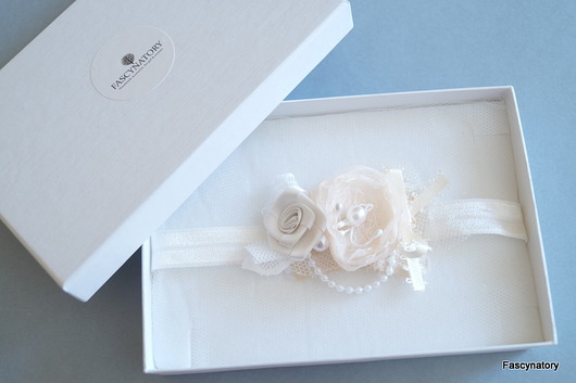 Podwiązka ślubna   w stylu Vintage Bridesline