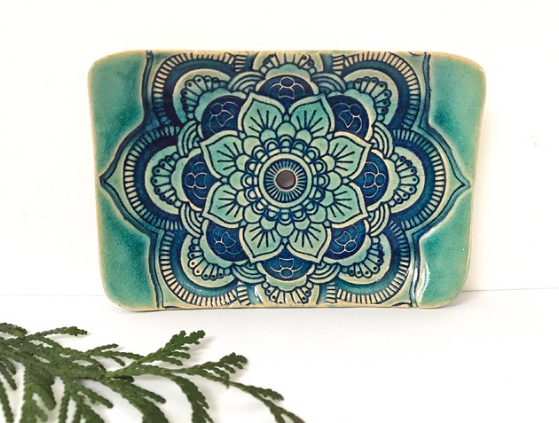 mydelniczki Etno mydelniczka ceramiczna