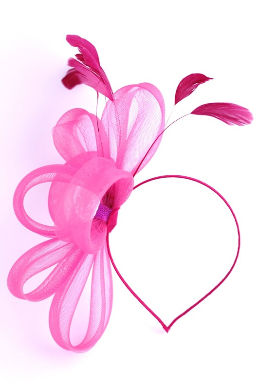 CAMELIA fuksjowy fascynator Expose Akcesoria