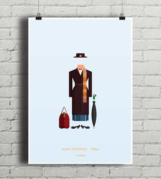 Mary Poppins - plakat minimalmill