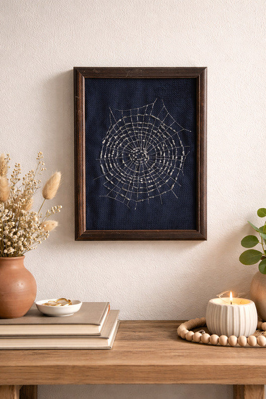 inne Obraz Pajęczyna, Obrazek haftowany