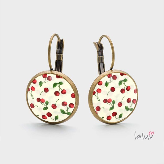 Kolczyki wiszące CHERRY laluv