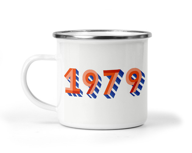kubki Kubek metalowy rok, data urodzin 13