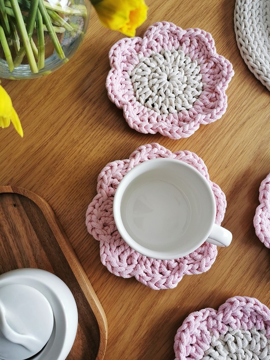 podkładki do kuchni Podkładki pod kubek wiosenne kwiatki 4 szt.