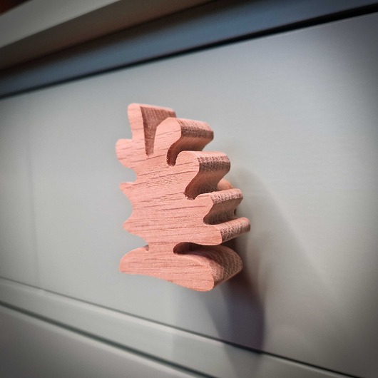 gałki do mebli Drewniane gałki do mebli, z drewna, MORSKIE, wodorost