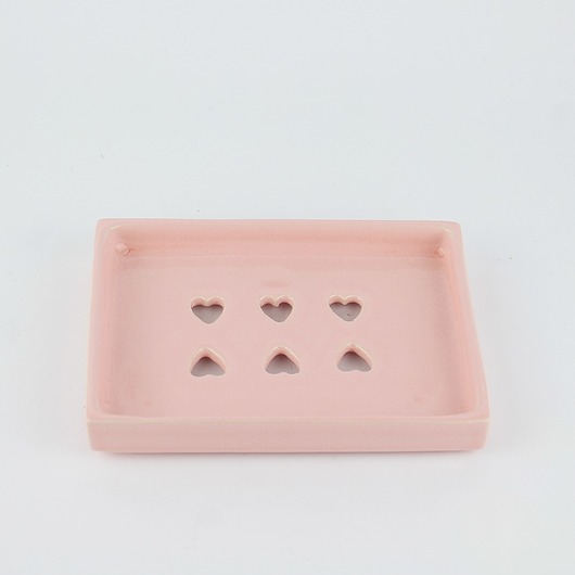 mydelniczka ceramiczna w serca różowa m2k studio