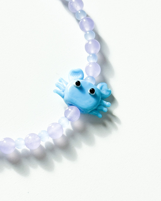 chokery Choker Krab - Błękit