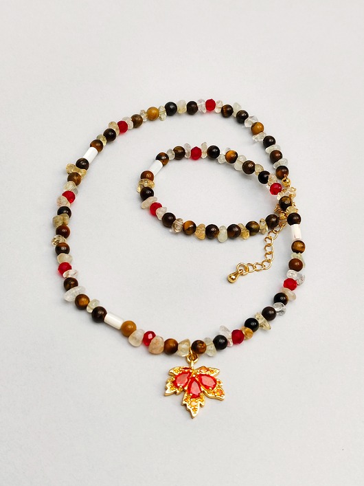 chokery Naszyjnik Choker Jesienny nastrój