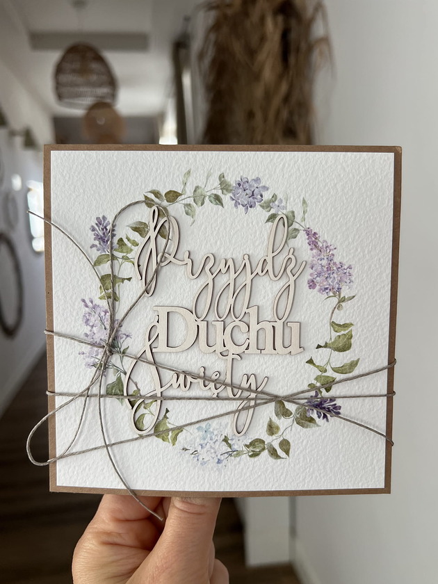 kartki scrapbooking Oryginalna ręcznie robiona pamiątka bierzmowania