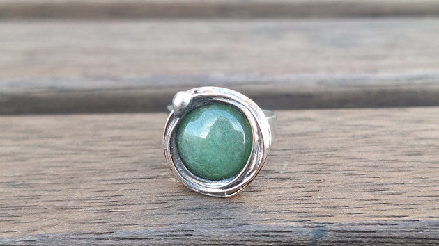 pierścionki - różne Awenturyn - pierścionek regulowany