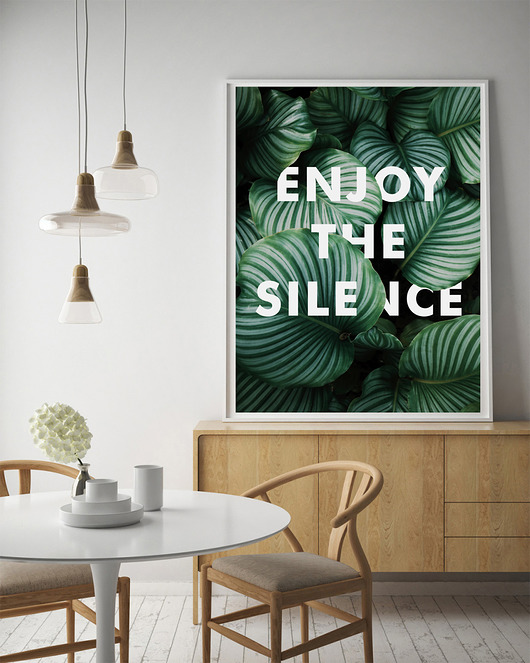 Plakat Silence 50x70 cm Milo Mi