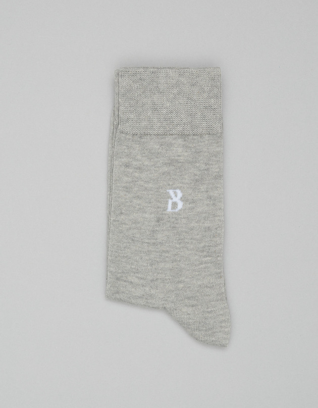 skarpetki męskie Skarpety długie combed cotton szare 40-45