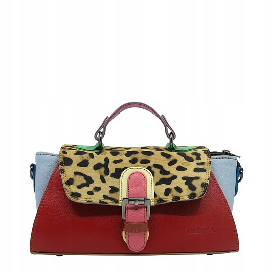 torby na ramię Torebka damska skórzana retro do ręki regulowany pasek elegancka eko OLIVKA