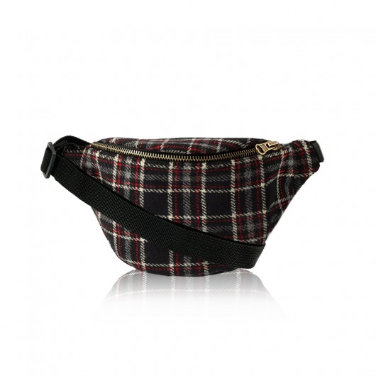 Black Plaid - nerka na szerokim pasku anacomito