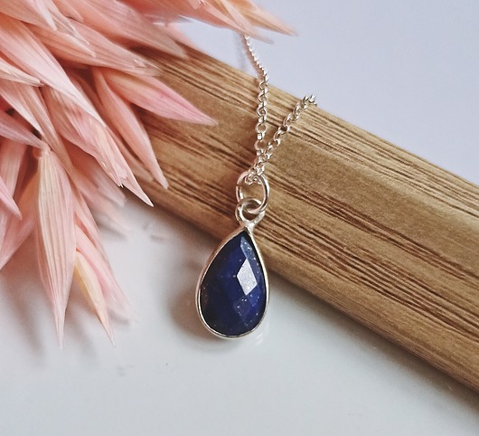 Naszyjnik Lapis Lazuli Srebro 925 Loa Jewellery