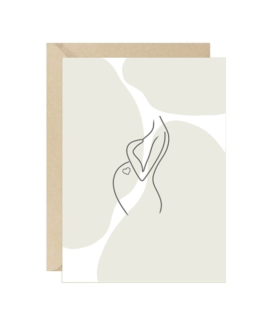 kartki okolicznościowe - wydruki Kartka minimalistyczna baby shower narodziny dziecka eko