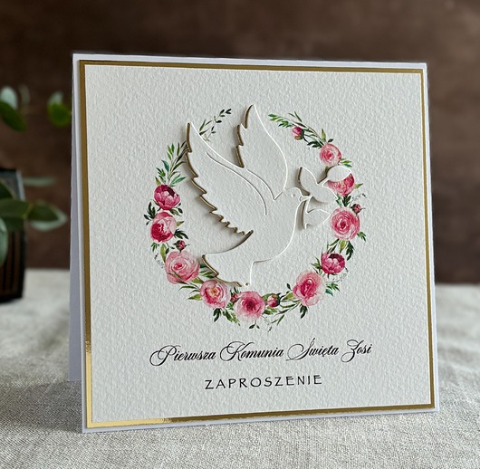 zaproszenia na komunię Zaproszenia na komunię, wzór 28D