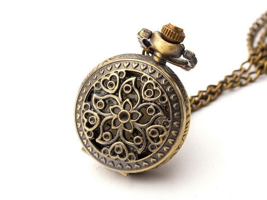 zegarki na łańcuszku NIEZAPOMINAJKA - zegarek wisiorek na łańcuszku