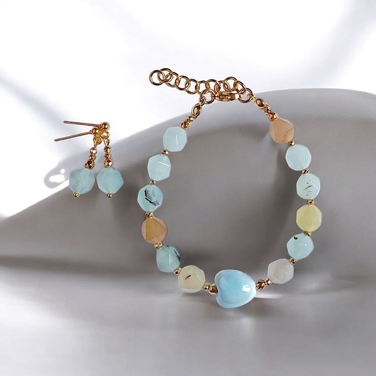 komplet biżuterii RAZEM TANIEJ! bransoletka, kolczyki : SPRING collection