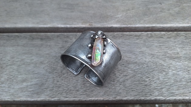 bransoletki wire wrapping Aura - bransoletka regulowana