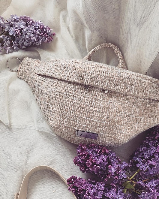 saszetka nerka Nerka saszetka pleciona [BEŻOWA BOHO]