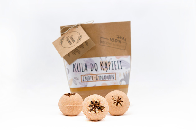 produkty do kąpieli Kula do kąpieli Imbir - Cynamon