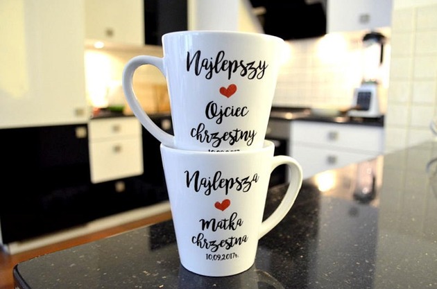 KUBKI LATTE dla RODZICÓW CHRZESTNYCH FarrowDesign