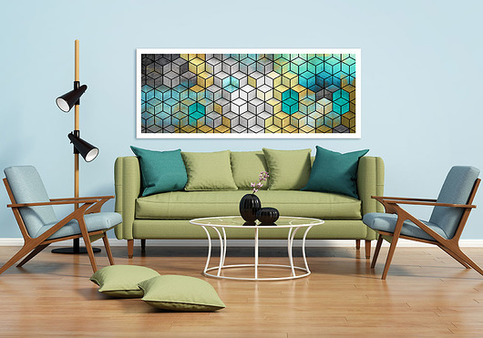 OBRAZ NA PŁÓTNIE - ABSTRAKCJA - 150x60cm NOWdeco
