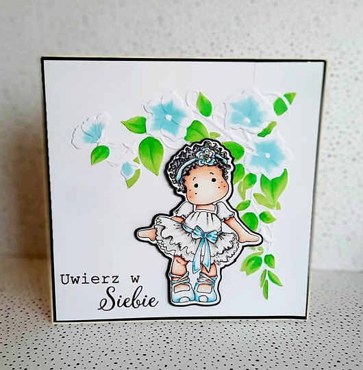 kartki scrapbooking Kartka okolicznościowa z Magnolią