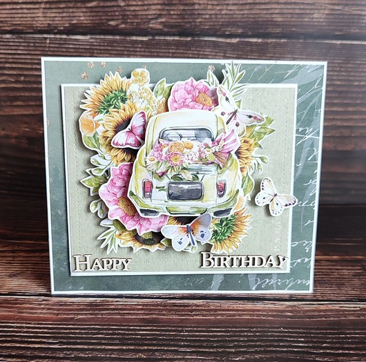 kartki scrapbooking Personalizowana Kartka urodzinowa