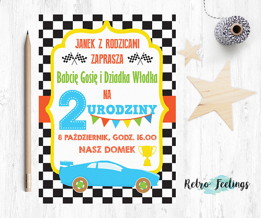 Zaproszenie na urodziny Formuła 1, Wyścigi Retro Feelings
