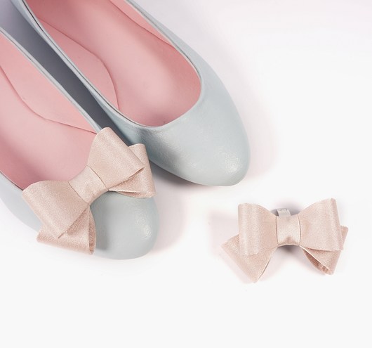NEW! Klipsy do butów -Kokardki 3D Lovely Mocca Coquet